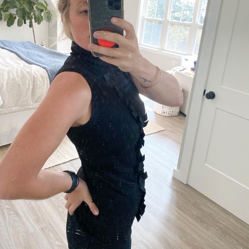 Rare! Black Burberry Sleeveless Sweater